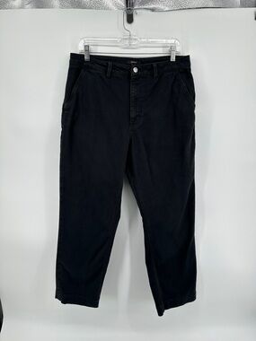 Quince Y2K Gorpcore Grunge Minimalist Soft Girl Black Straight Leg Jeans Sz12